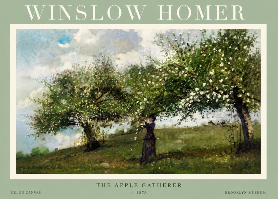 Winslow Homer The Apple Gatherer No2 - Plakat