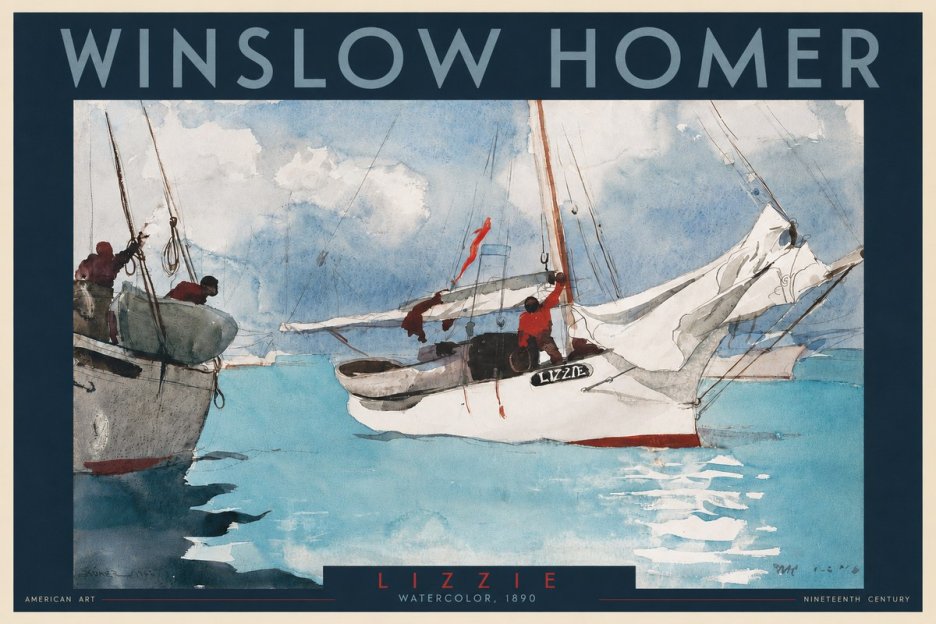 Winslow Homer Lizzie No2 - Plakat