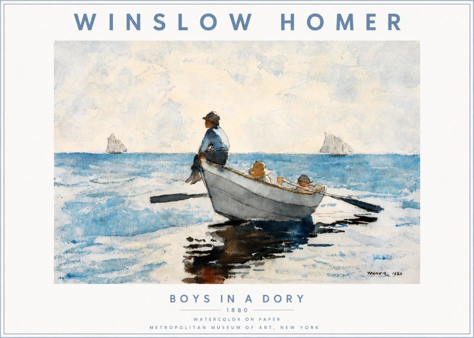 Winslow Homer Boys in a Dory I No5 - Plakat