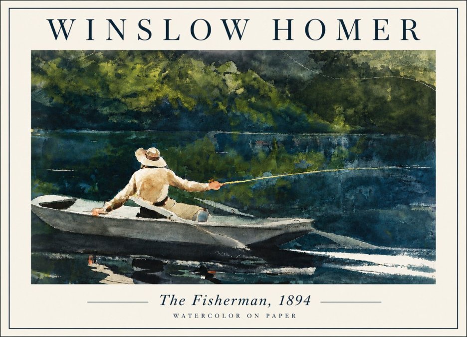 Winslow Homer The Fisherman, 1894 No6 - Plakat