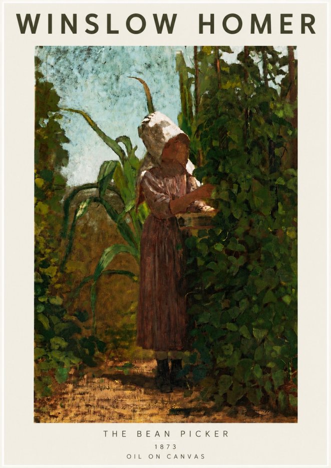 Winslow Homer The Bean Picker No4 - Plakat