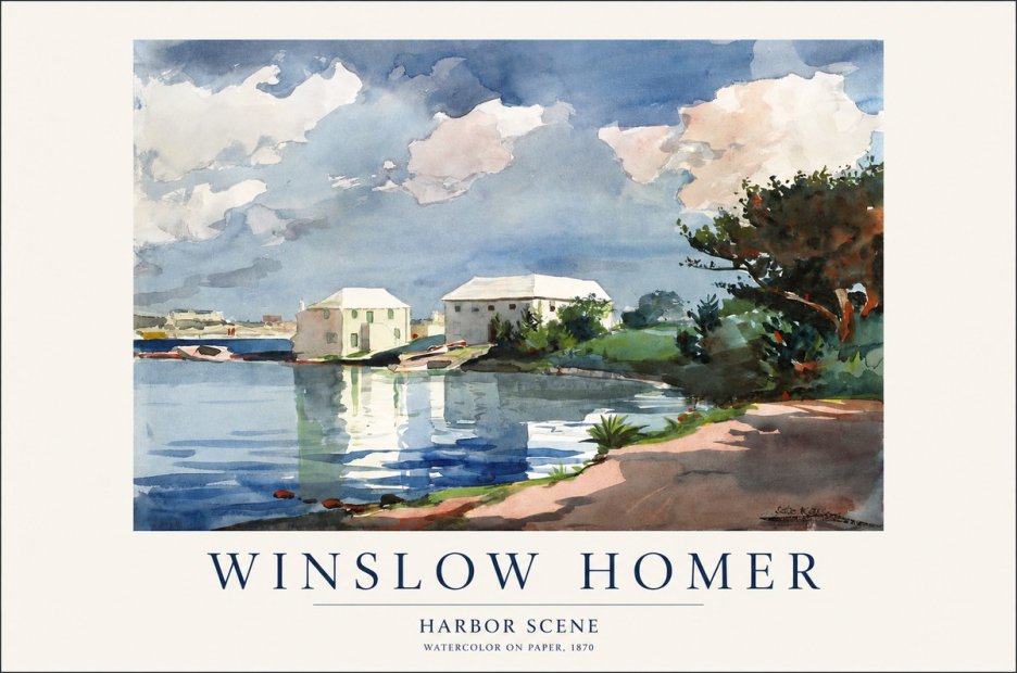 Winslow Homer Harbor Scene No1 - Plakat