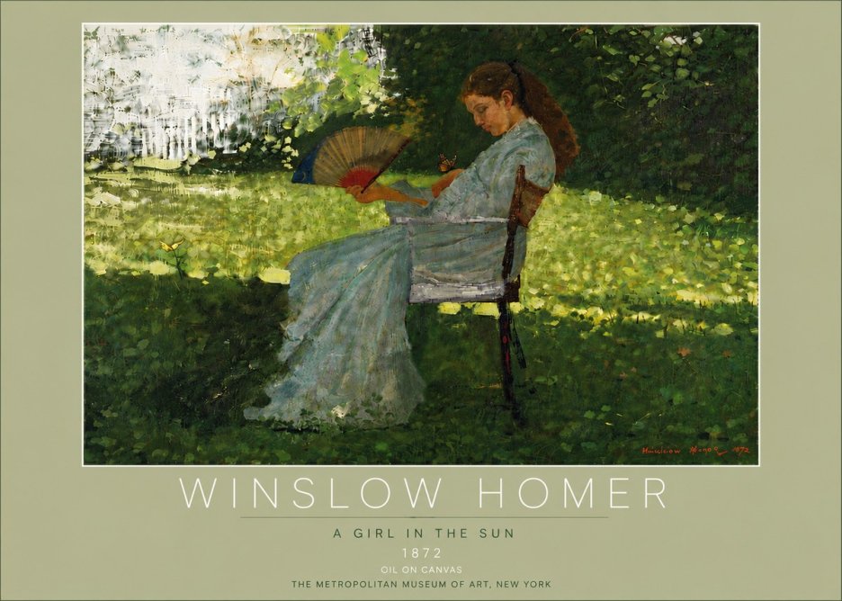 Winslow Homer A Girl in the Sun No6 - Plakat