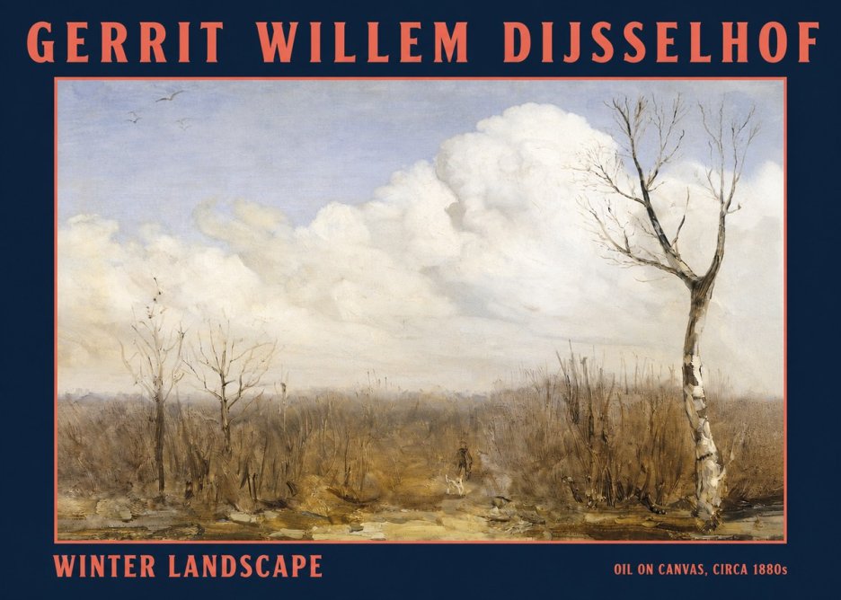 Gerrit Willem Dijsselhof Winter Landscape No2 - Plakat