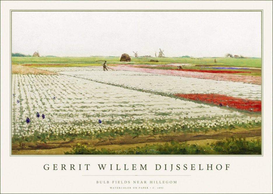 Gerrit Willem Dijsselhof Bulb Fields Near Hillegom No1 - Plakat