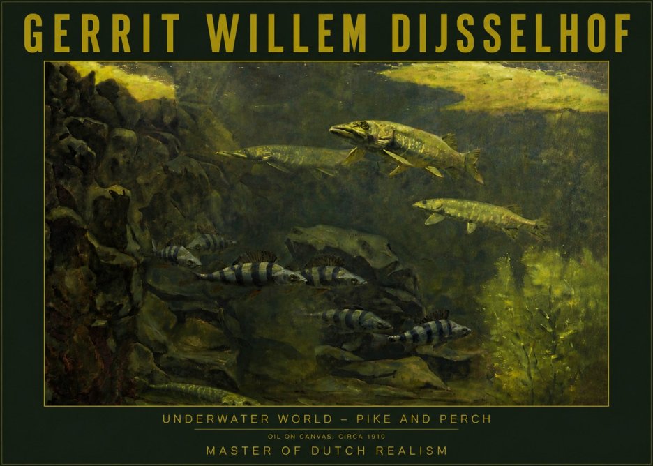Gerrit Willem Dijsselhof Underwater Life No6 - Plakat