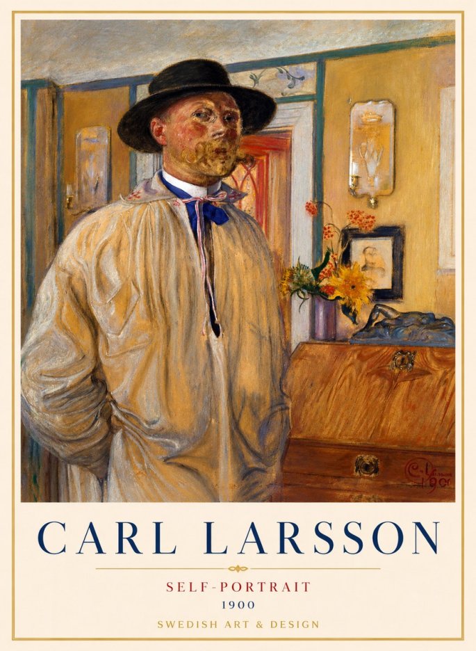 Carl Larsson Self-portrait No1 - Plakat