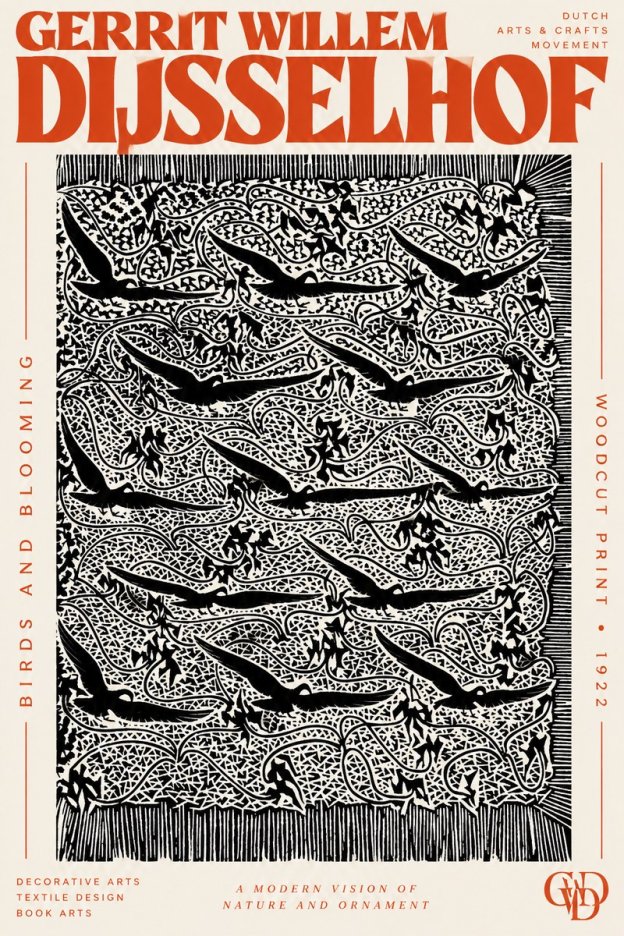 Gerrit Willem Dijsselhof Decorative Design No3 - Plakat