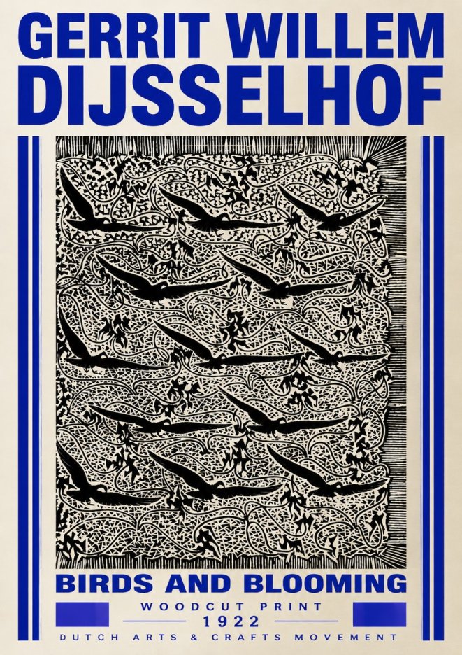 Gerrit Willem Dijsselhof Decorative Design No5 - Plakat