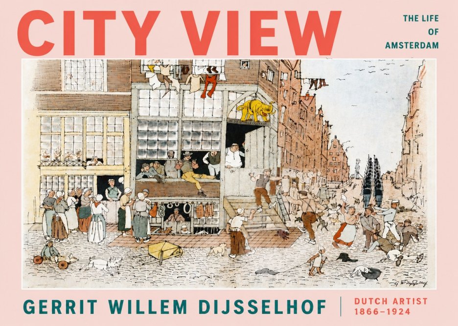 Gerrit Willem Dijsselhof Street Scene in Amsterdam No5 - Plakat