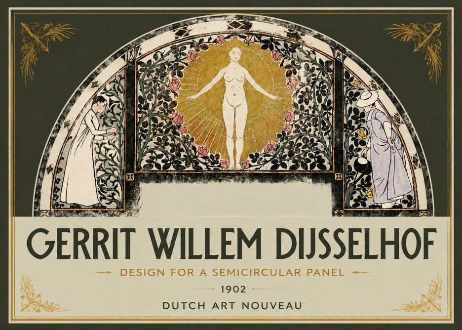 Gerrit Willem Dijsselhof Nature's Awakening No5 - Plakat