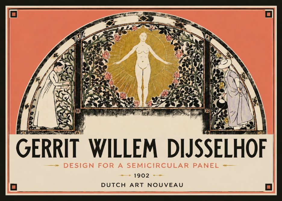 Gerrit Willem Dijsselhof Nature's Awakening No6 - Plakat