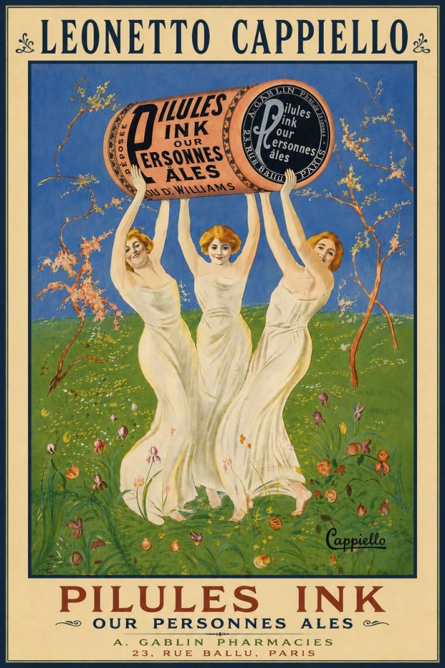 Leonetto Cappiello Pilules Ink Our Personnes Ales No5 - Plakat