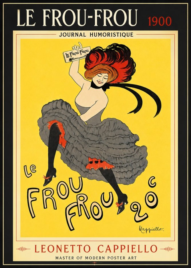 Leonetto Cappiello Le Frou-frou No3 - Plakat