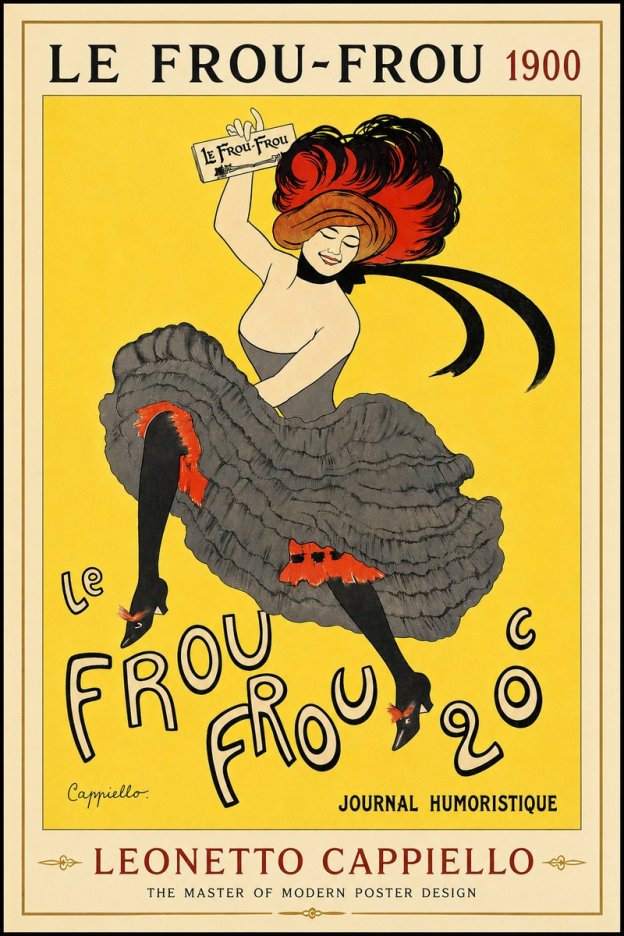 Leonetto Cappiello Le Frou-frou No4 - Plakat