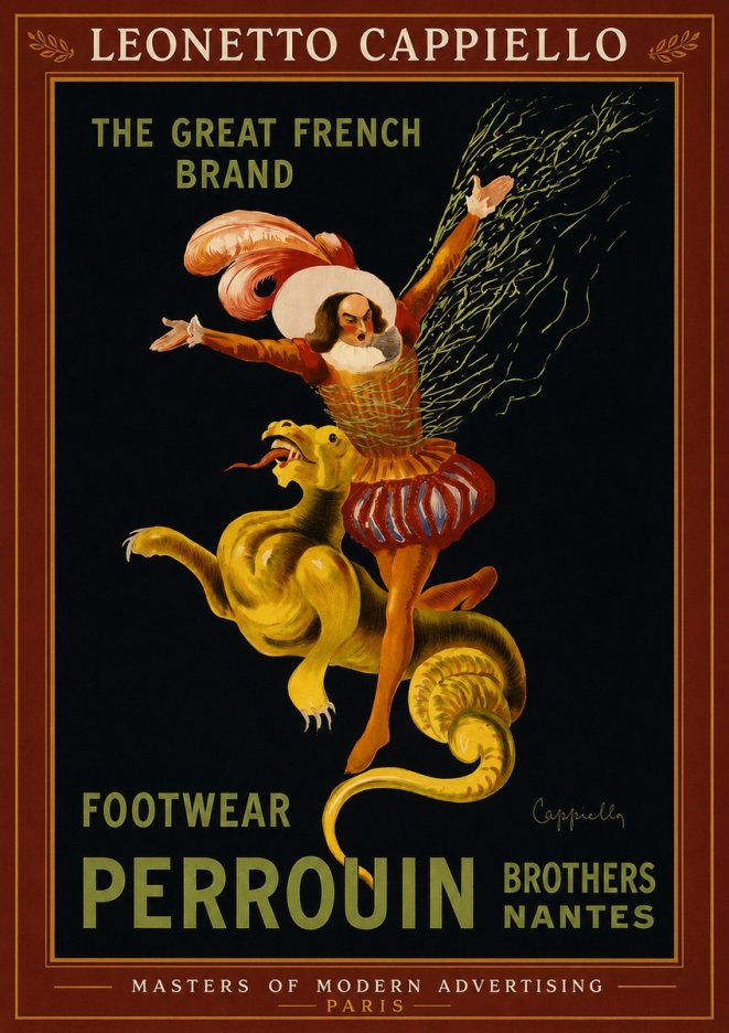 Leonetto Cappiello Footwear Perrouin No2 - Plakat