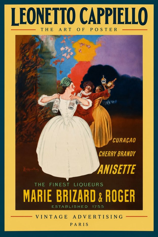 Leonetto Cappiello Marie Brizard & Roger - the Finest Liqueurs No3 - Plakat