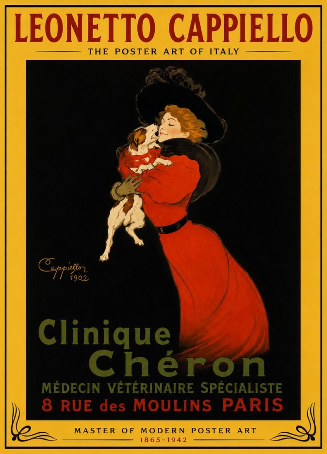 Leonetto Cappiello Clinique Chéron No4 - Plakat