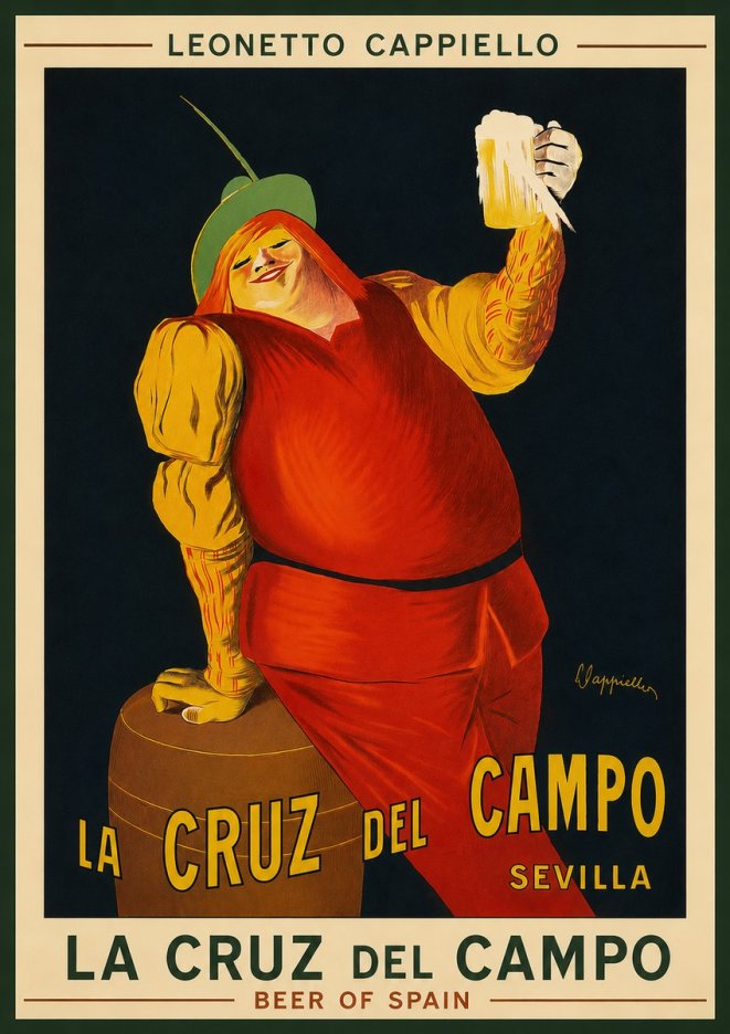 Leonetto Cappiello La Cruz Del Campo No3 - Plakat