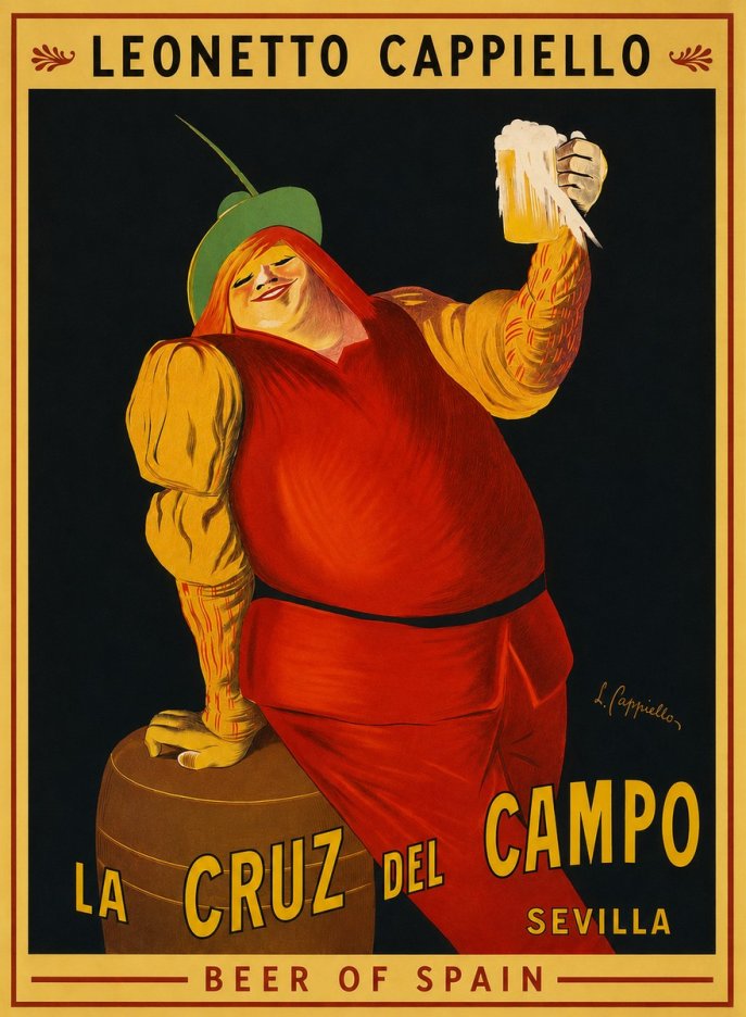 Leonetto Cappiello La Cruz Del Campo No4 - Plakat