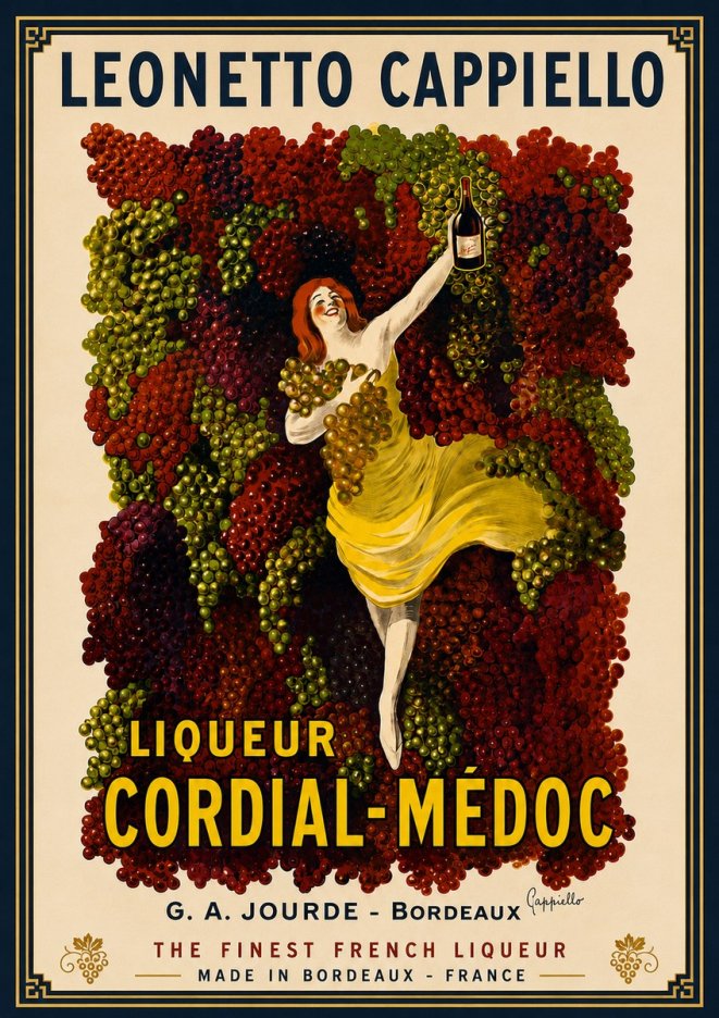Leonetto Cappiello Liqueur Cordial-médoc No5 - Plakat