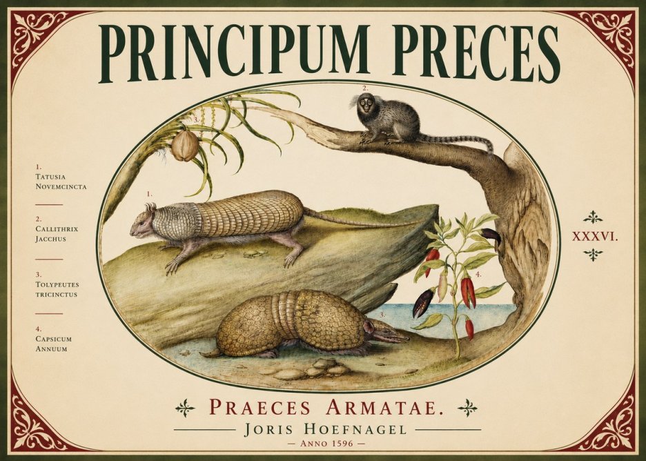 Joris Hoefnagel Praeces Armatae. No6 - Plakat