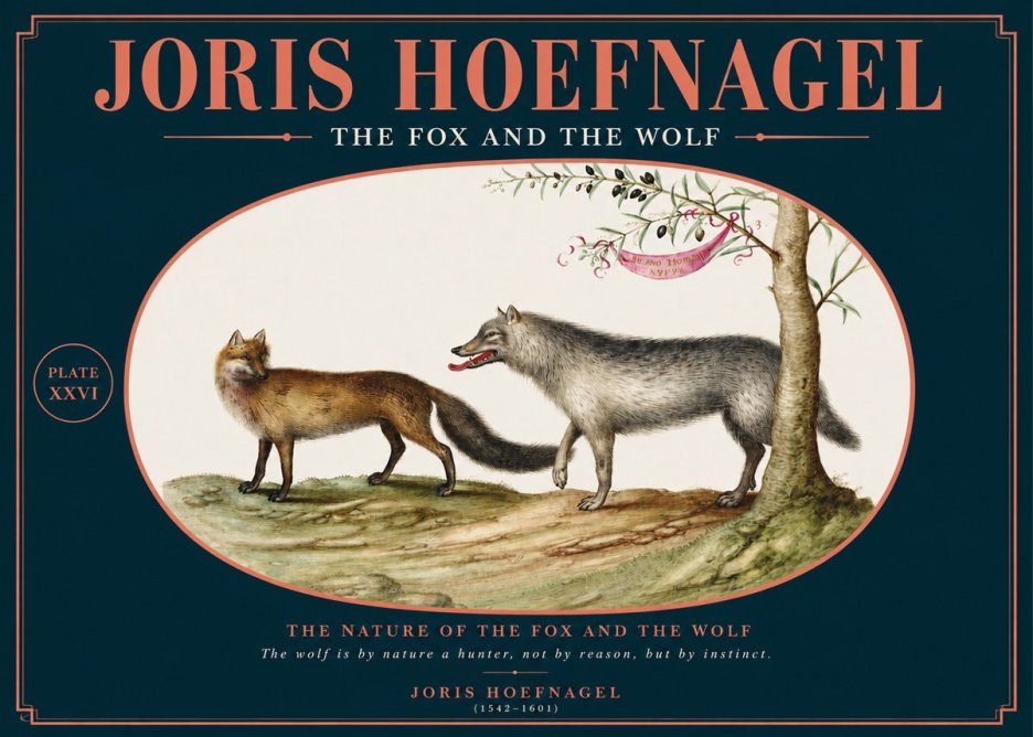 Joris Hoefnagel The Fox and the Wolf No2 - Plakat