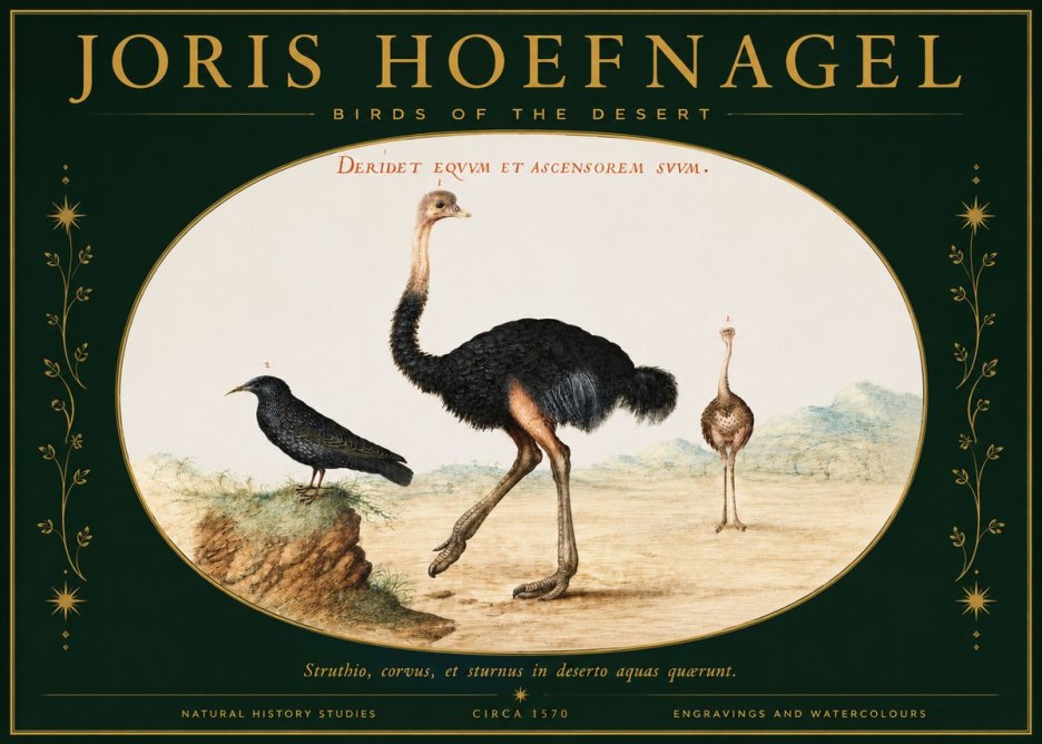 Joris Hoefnagel Birds of the Desert No2 - Plakat