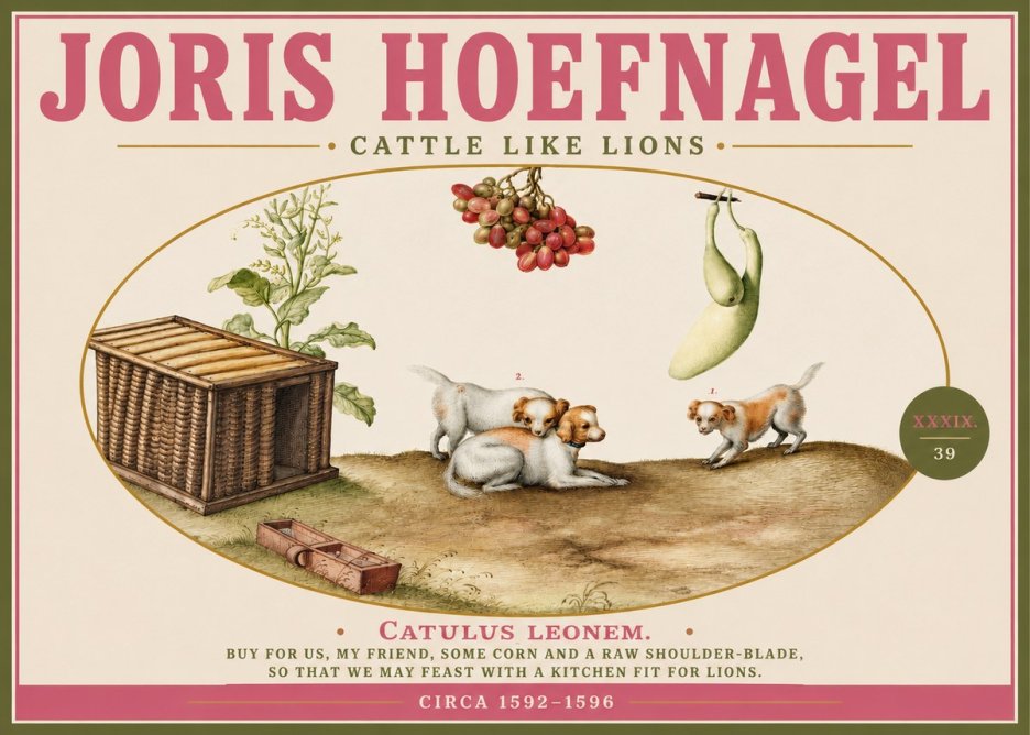 Joris Hoefnagel Cattle Like Lions No3 - Plakat