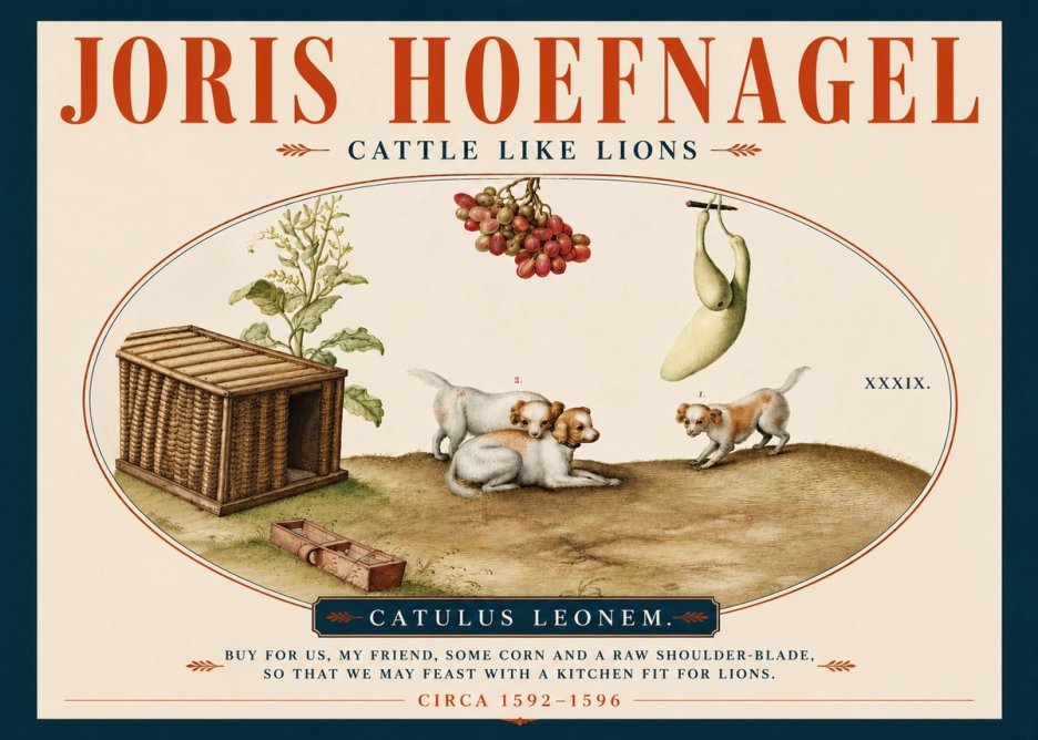 Joris Hoefnagel Cattle Like Lions No4 - Plakat