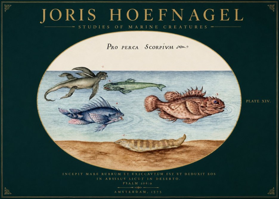 Joris Hoefnagel Pro Perca Scorpivm No2 - Plakat