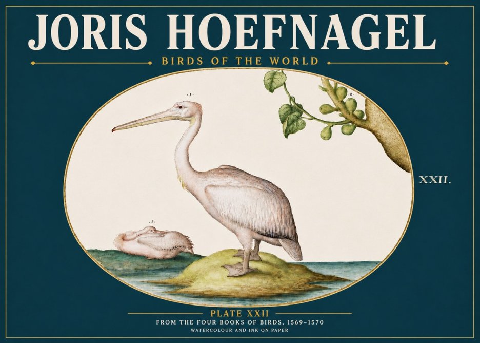 Joris Hoefnagel Plate Xxii No5 - Plakat