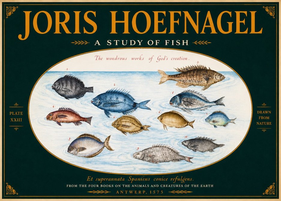 Joris Hoefnagel A Study of Fish No4 - Plakat