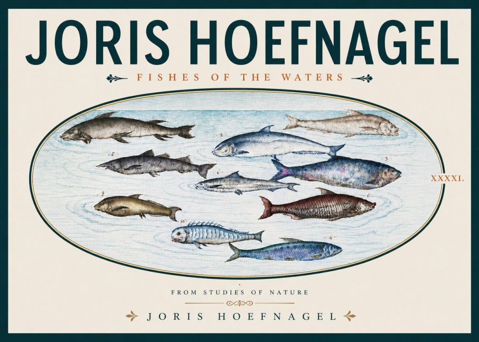 Joris Hoefnagel Fishes of the Waters II No5 - Plakat