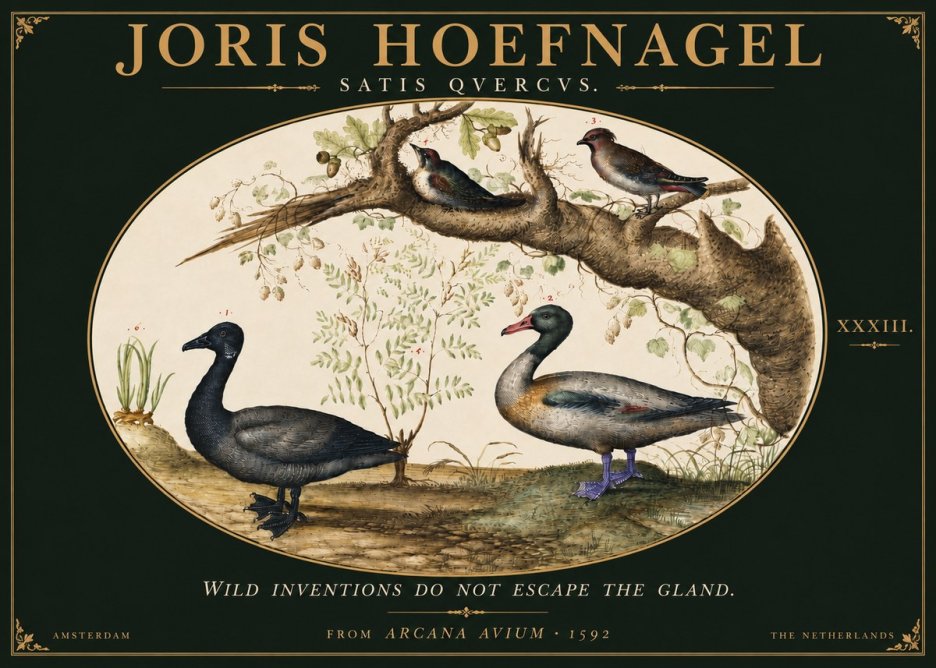 Joris Hoefnagel Satis Quercus. Birds of the Marsh No6 - Plakat