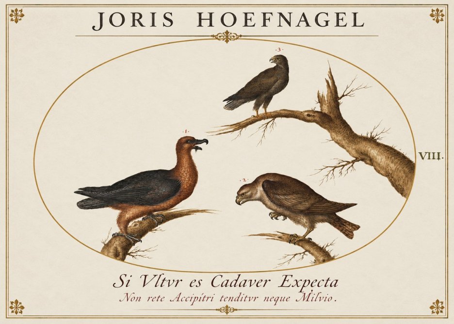 Joris Hoefnagel Birds of Prey No2 - Plakat