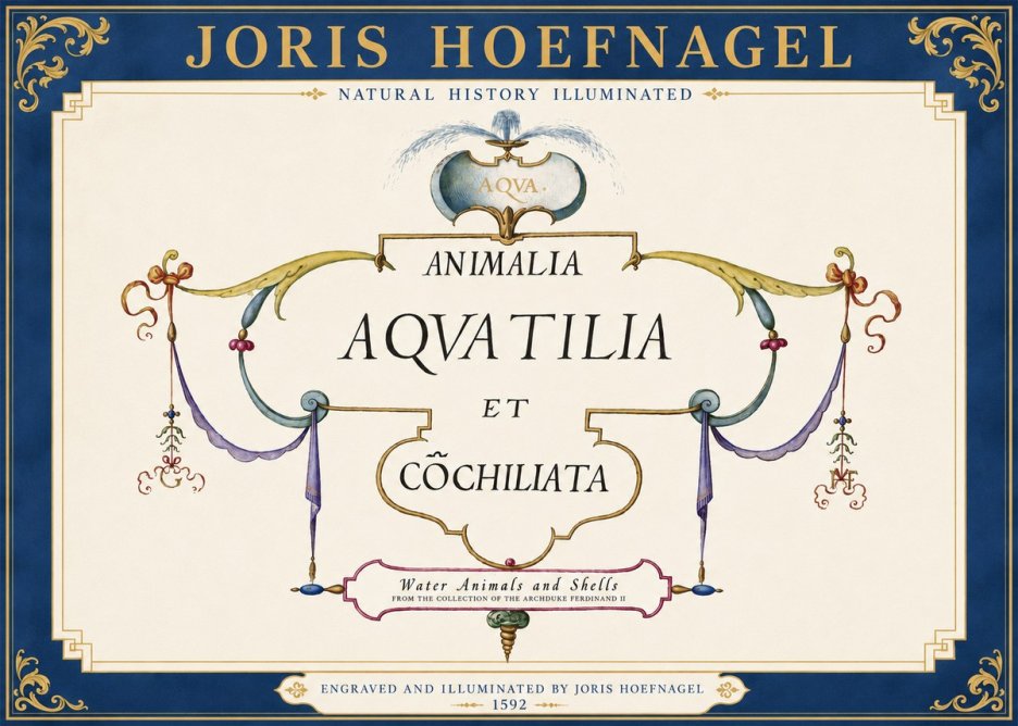 Joris Hoefnagel Animalia Aquatilia Et Cochiliata No3 - Plakat
