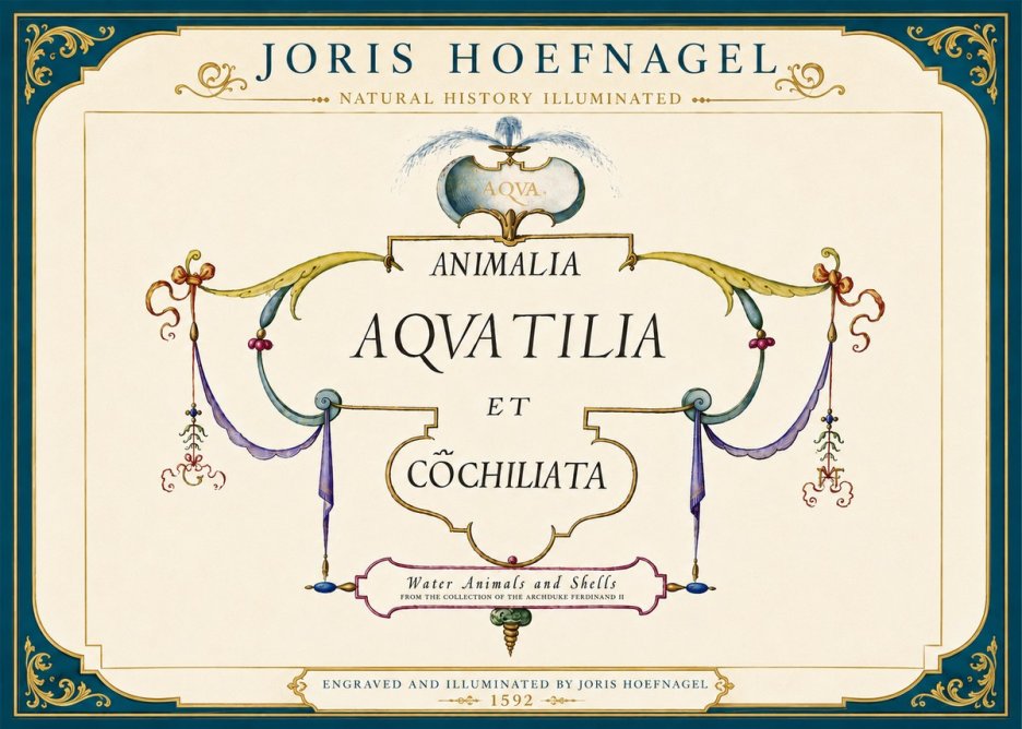 Joris Hoefnagel Animalia Aquatilia Et Cochiliata No5 - Plakat