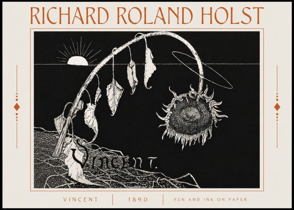 Richard Roland Holst Vincent No6 - Plakat
