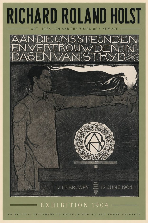 Richard Roland Holst Aan Die Ons Steunden En Vertrouwden in Dagen Van Stryd No2 - Plakat