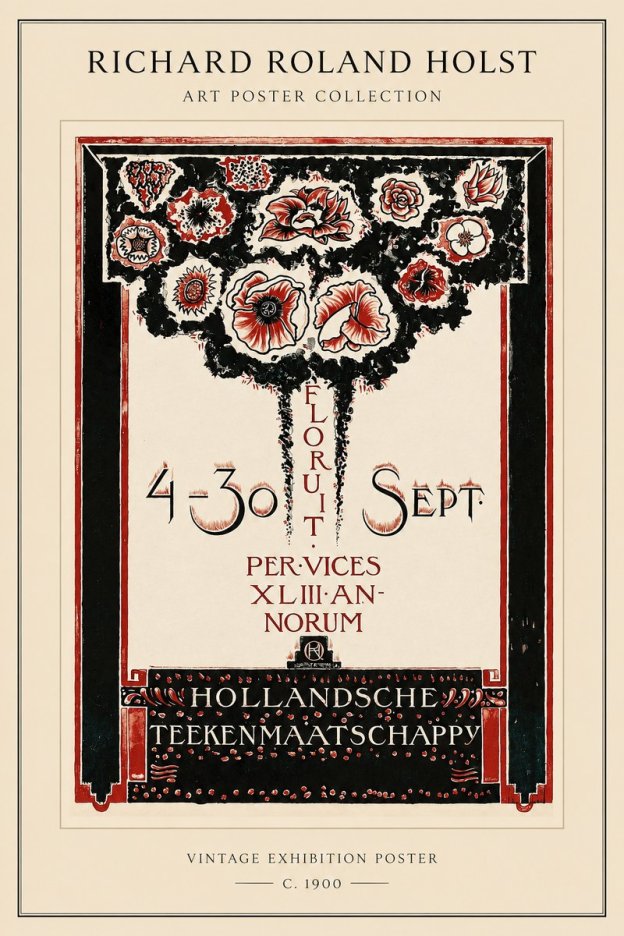 Richard Roland Holst Hollandsche Teekenmaatschappij No1 - Plakat