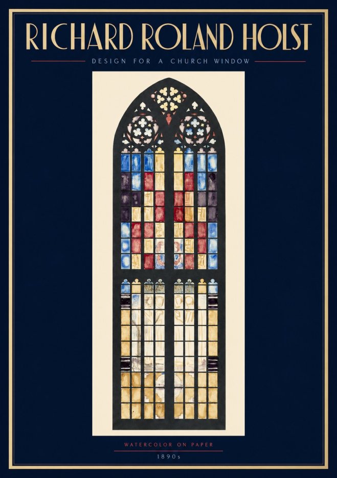 Richard Roland Holst Design for a Church Window No2 - Plakat