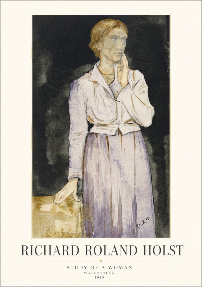 Richard Roland Holst Study of a Woman No1 - Plakat
