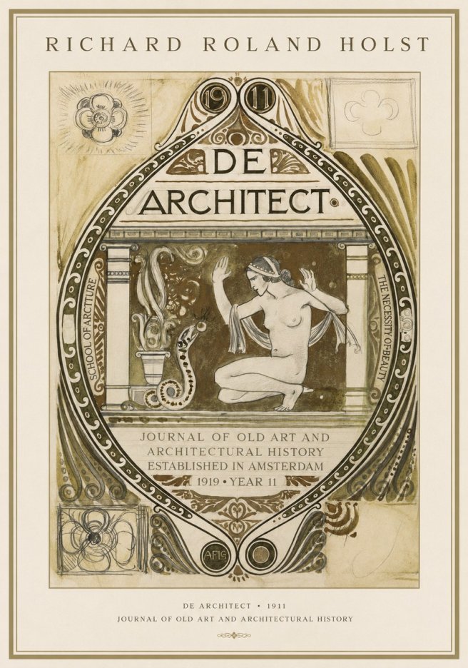 Richard Roland Holst De Architect No1 - Plakat