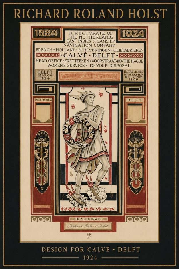 Richard Roland Holst Design for Calvé • Delft No2 - Plakat