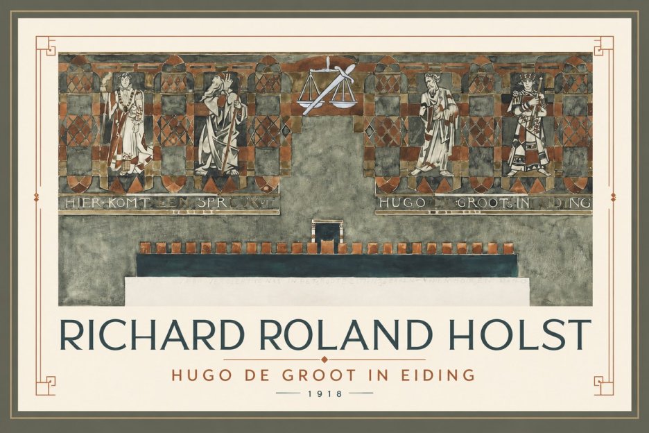 Richard Roland Holst Fresco Design - City Hall, Lidingö No3 - Plakat