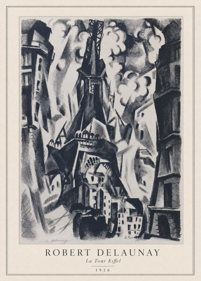 Robert Delaunay La Tour Eiffel No3 - Plakat