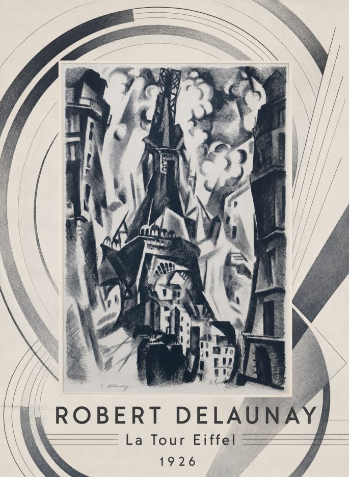 Robert Delaunay La Tour Eiffel No4 - Plakat