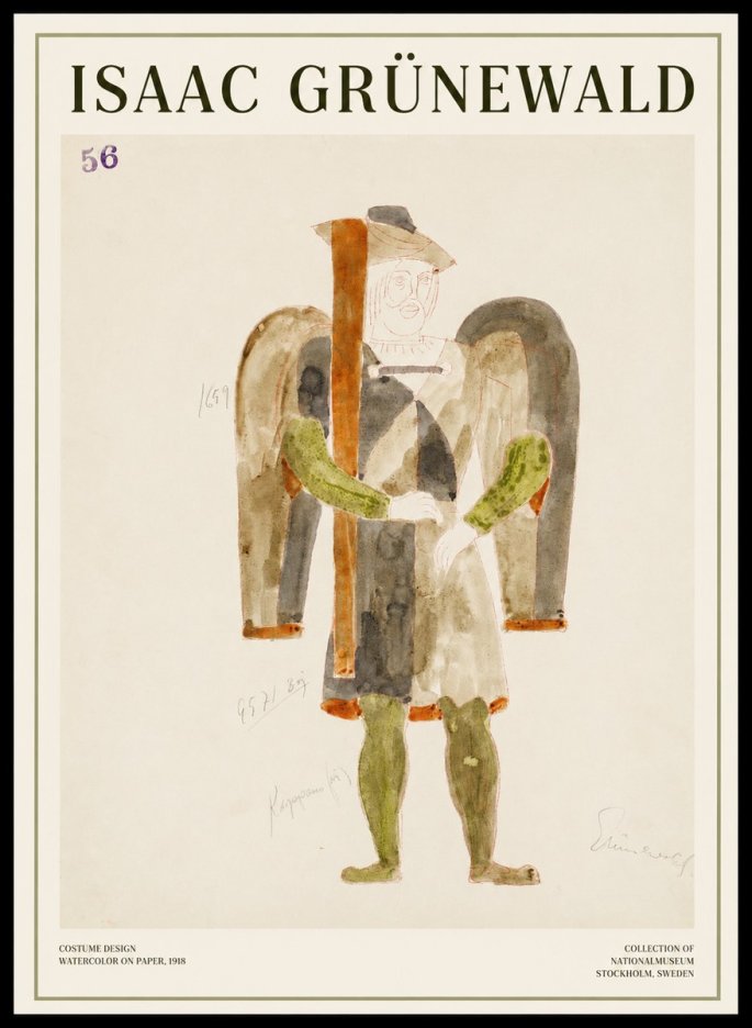 Isaac Grünewald Costume Design IV No1 - Plakat