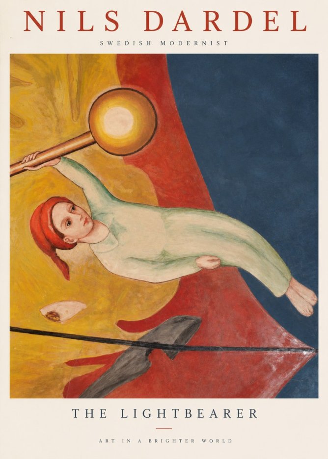Nils Dardel The Lightbearer No1 - Plakat
